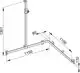 Keuco KE Duschhandlauf AXESS 35015, Br.stg. li. 1150/1150/1301mm verchr., 35015010402